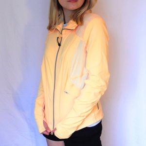 ZELLA Orange Mesh Athletic Jacket Zip-Up